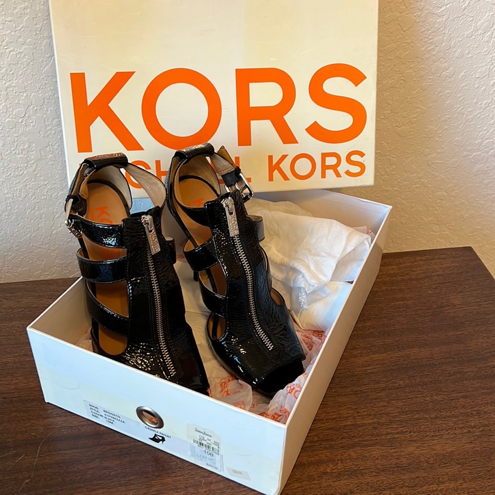 Calvin Klein Sandals - Black patent leather